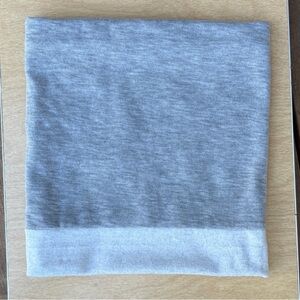 Turtle Fur Unisex Luxe Double Layer Neck Warmer In Heathered Gray